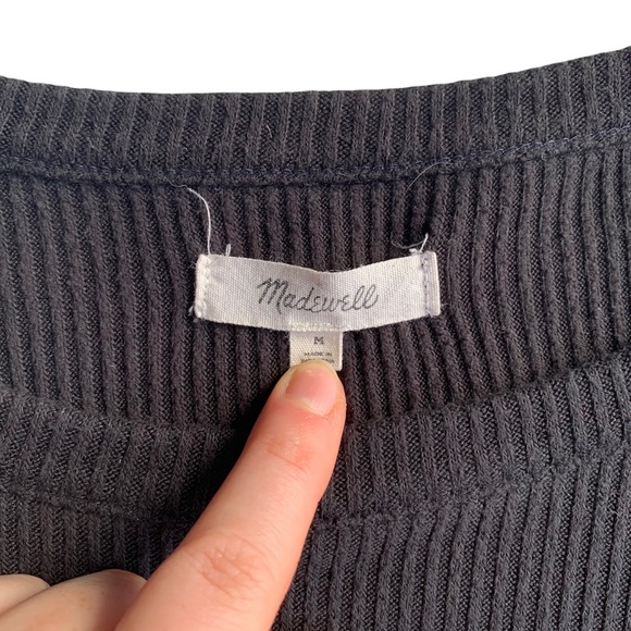 ✨3/$15✨ Madewell Ribbed Wide Sleeve Top - Picture 4 of 4